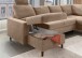 Wohnlandschaft >Pris<  U-Form, Funktionen, hellbraun - 153x305x75x200 (LxBxHxT)