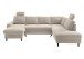 Wohnlandschaft >Pris< U-Form, Funktionenn, cord beige - 153x305x75x200 (LxBxHxT)