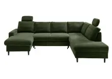 Wohnlandschaft >Pris< U-Form, Funktionen, cord...