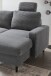 Wohnlandschaft >Pris< U-Form, Funktionen, cord grau - 153x305x75x200 (LxBxHxT)