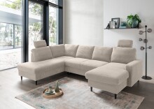 Wohnlandschaft >Pris< U-Form, Funktionen, cord...