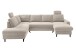 Wohnlandschaft >Pris< U-Form, Funktionen, cord beige - 153x305x75x200 (LxBxHxT)