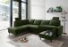 Wohnlandschaft >Pris< U-Form, Funktionen, cord Moosgrün - 153x305x75x200 (LxBxHxT)