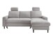 Ecksofa >Pris< Schlaffunktion, Stauraum, grau - 234x88x147 (BxHxT)