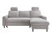 Ecksofa >Pris< Schlaffunktion, Stauraum, grau - 234x88x147 (BxHxT)