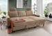 Ecksofa >Pris< Schlaffunktion, Stauraum, hellbraun - 234x88x147 (BxHxT)