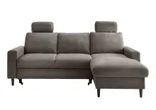 Ecksofa >Pris< Schlaffunktion, Stauraum, anthrazit...