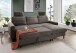 Ecksofa >Pris< Schlaffunktion, Stauraum, anthrazit - 234x88x147 (BxHxT)