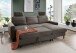 Ecksofa >Pris< Schlaffunktion, Stauraum, anthrazit - 234x88x147 (BxHxT)