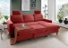 Ecksofa >Pris< Schlaffunktion, Stauraum, rot - 234x88x147 (BxHxT)