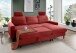 Ecksofa >Pris< Schlaffunktion, Stauraum, rot - 234x88x147 (BxHxT)