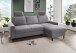 Ecksofa >Pris< Schlaffunktion, Stauraum, dunkelgrau - 234x88x147 (BxHxT)