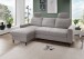 Ecksofa >Pris< Schlaffunktion, Stauraum, grau - 234x88x147 (BxHxT)