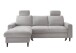 Ecksofa >Pris< Schlaffunktion, Stauraum, grau - 234x88x147 (BxHxT)