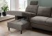 Ecksofa >Pris< Schlaffunktion, Stauraum, anthrazit - 234x88x147 (BxHxT)