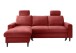 Ecksofa >Pris< Schlaffunktion, Stauraum, rot - 234x88x147 (BxHxT)