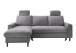 Ecksofa >Pris< Schlaffunktion, Stauraum, dunkelgrau - 234x88x147 (BxHxT)
