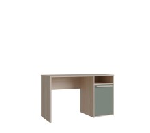 Schreibtisch >CAPAIA< in Riva Eicha Dekor / Salbei - 123,6x75,5x52,7cm (BxHxT)