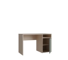 Schreibtisch >CAPAIA< in Riva Eicha Dekor / Salbei - 123,6x75,5x52,7cm (BxHxT)