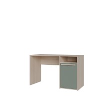 Schreibtisch >CAPAIA< in Riva Eicha Dekor / Salbei - 123,6x75,5x52,7cm (BxHxT)