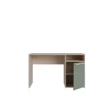Schreibtisch >CAPAIA< in Riva Eicha Dekor / Salbei - 123,6x75,5x52,7cm (BxHxT)