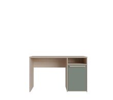 Schreibtisch >CAPAIA< in Riva Eicha Dekor / Salbei - 123,6x75,5x52,7cm (BxHxT)