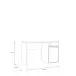 Schreibtisch >CAPAIA< in Riva Eicha Dekor / Salbei - 123,6x75,5x52,7cm (BxHxT)