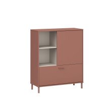 Kommode >MILLES< in Terrakotta - 103,9x124,8x41,5cm (BxHxT)