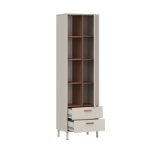 Regal >MILLES< in Sandfarbig - 58,9x201,6x41,5cm (BxHxT)