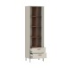 Regal >MILLES< in Sandfarbig - 58,9x201,6x41,5cm (BxHxT)