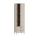 Regal >MILLES< in Sandfarbig - 58,9x201,6x41,5cm (BxHxT)