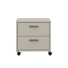 Nachtkommode >MILLES < in Sandfarbig -...