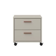 Nachtkommode >MILLES < in Sandfarbig -...