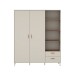 Drehtürenschrank >MILLES < in Sandfarbig / Terrakotta - 168,4x201,6x52,9 (BxHxT)