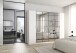 Drehtürenschrank >Acero< in alpinweiß / Spiegel - 271x210x54 (BxHxT)
