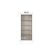 Drehtürenschrank >Acero< in Spiegel / grau metallic - 91x210x41 (BxHxT)
