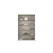 Drehtürenschrank >Acero< in Spiegel / grau metallic - 136x210x41 (BxHxT)