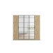 Drehtürenschrank >Acero< in Eiche Artisan / Spiegel - 226x210x54 (BxHxT)