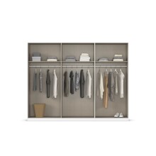 Drehtürenschrank >Acero< in Eiche Artisan / Spiegel - 271x210x54 (BxHxT)