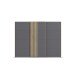 Schwebetürenschrank >Mosbach< in grau metallic / Eiche Artisan - 271x210x62 (BxHxT)