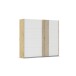 Schwebetürenschrank >Mosbach< in alpinweiß / Eiche Artisan - 226x210x62 (BxHxT)