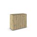 Kommode >Mosbach< in Eiche Artisan, Holzwerkstoff - 80x81x42cm (BxHxT)