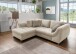 Polsterecke >Allin< Bettfunktion, beige / grau-braun, Cord - 250x66x190cm (BxHxT)