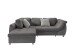 Polsterecke >Allin< Schlaffunktion, grau / silber , Cord - 250x66x190cm (BxHxT)