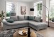 Polsterecke >Althea< Schlaffunktio, Rutschem, Bezug silber - 298x65x202 (BxHxT)