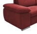 Ecksofa >Vasill< Schlaffunktion, Stauraum, Bezug in rot - 283x84x228cm (BxHxT)