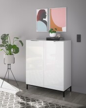 Kommode >Santorin< inkl. Gestell, in Weiß - 90x112x40cm (BxHxT)