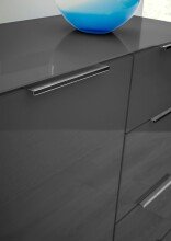 Kommode >Santorin< inkl. Gestell, in Anthrazit - 90x112x40cm (BxHxT)