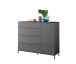 Sideboard >Santorin< inkl. Gestell, in Anthrazit - 134x112x40cm (BxHxT)