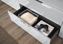 Sideboard >Santorin< inkl. Gestell, in Weiß - 180x112x40cm (BxHxT)